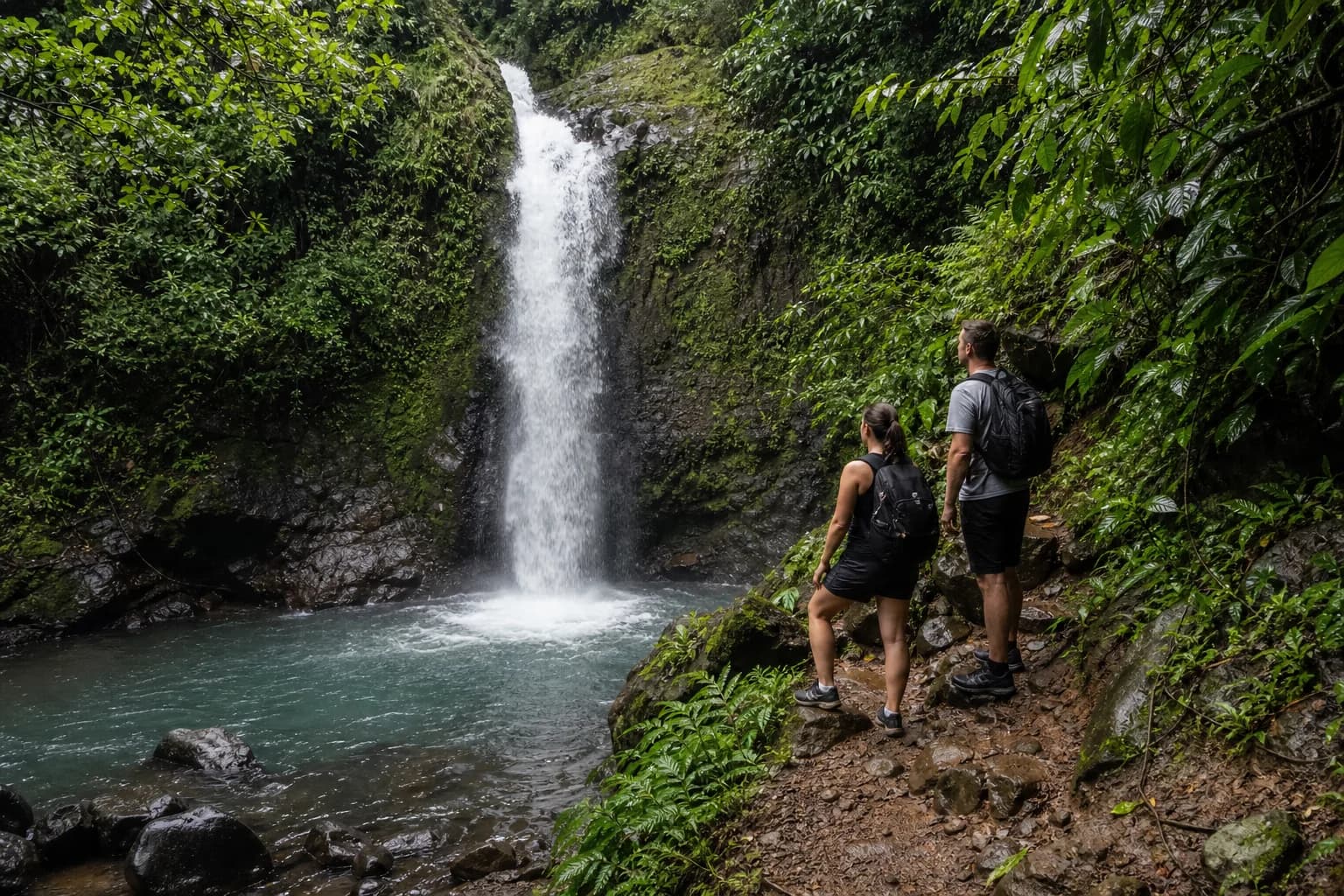 A waterfall outing near Montezuma