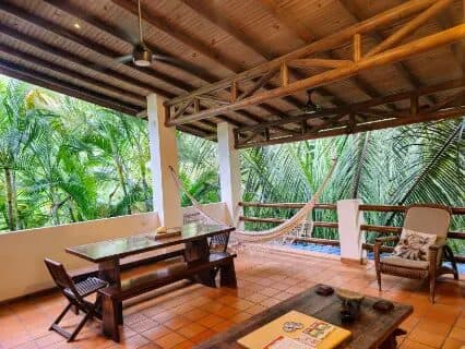 Makaiza Villa terrace with jungle view