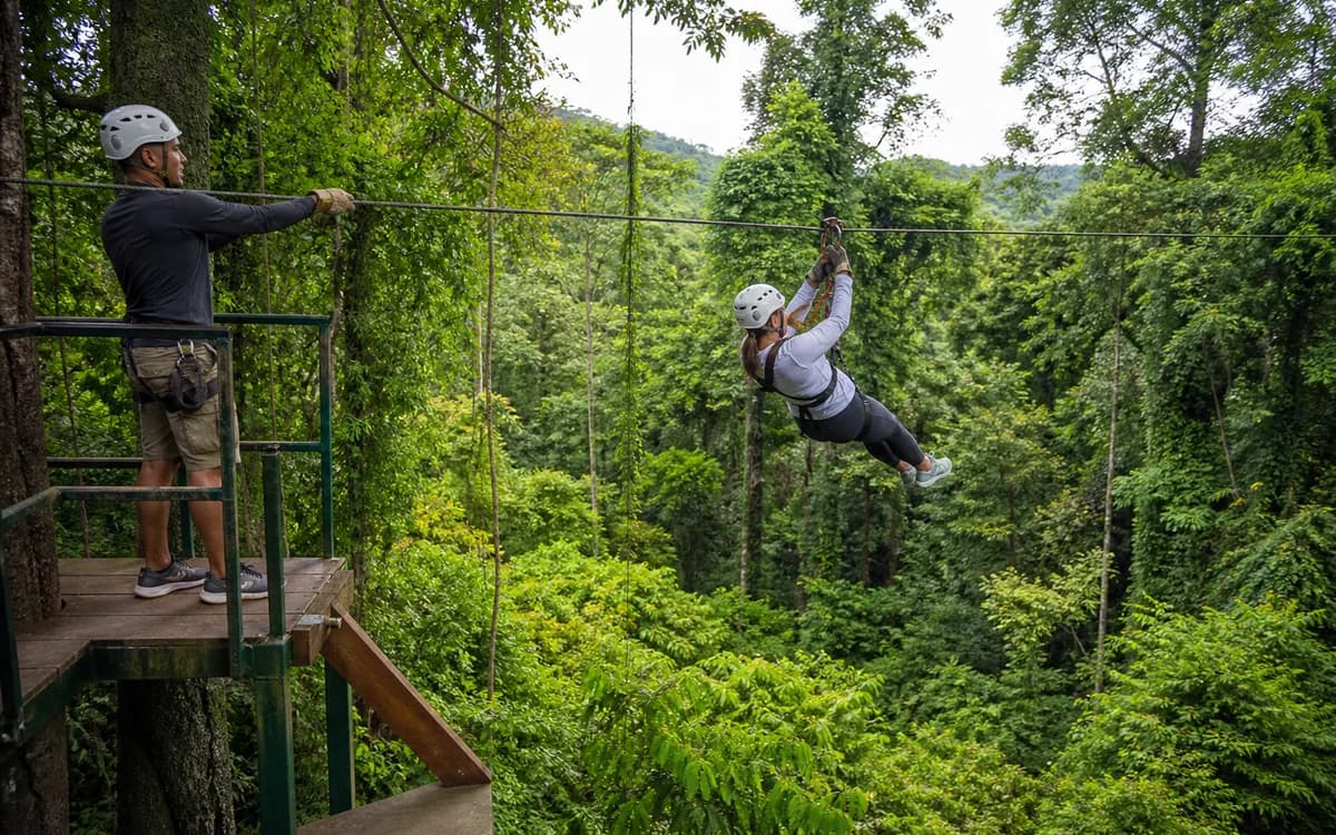 Editorial representation of Canopy Tour - Malpais Canopy in Santa Teresa, Costa Rica.