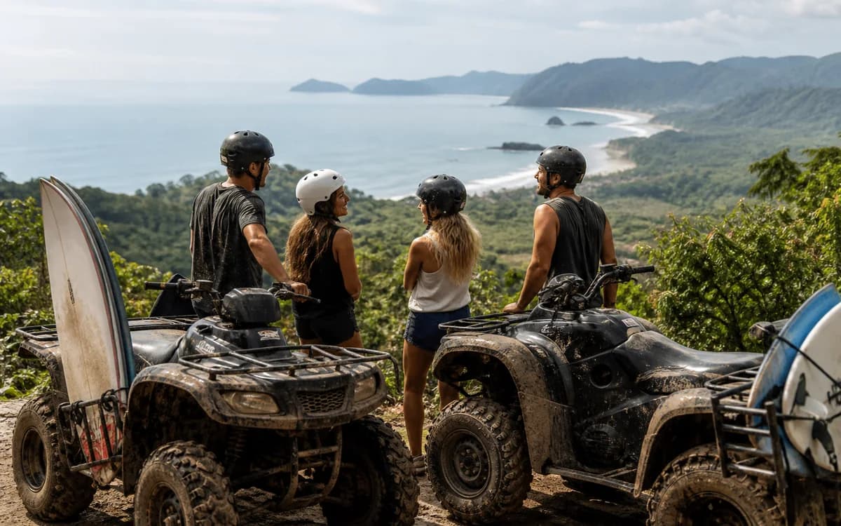 Editorial representation of Dreamcatcher Adventure Package in Santa Teresa, Costa Rica.