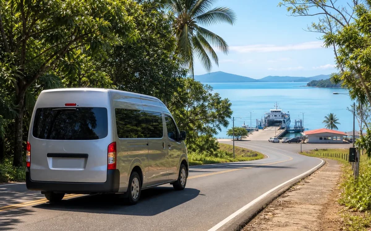 Editorial representation of Shuttle Transfer - Santa Teresa to Paquera Ferry in Santa Teresa, Costa Rica.