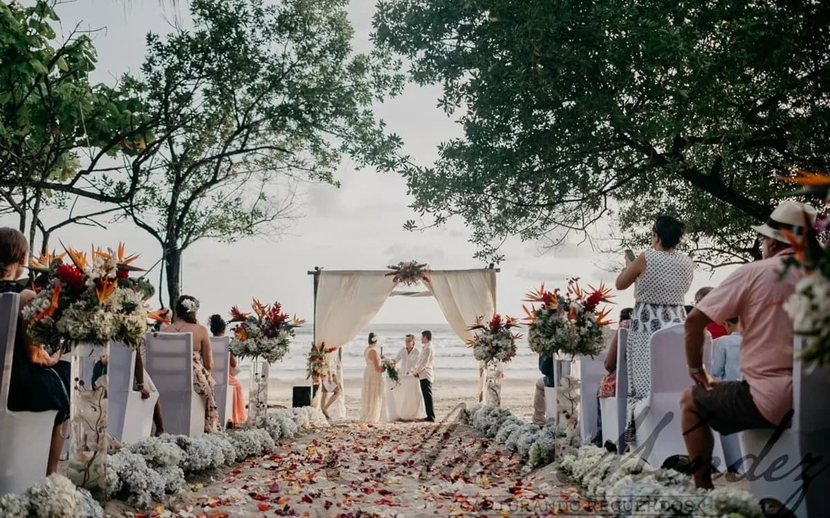 Image of Wedding Welcome Dinner in Santa Teresa, Costa Rica.