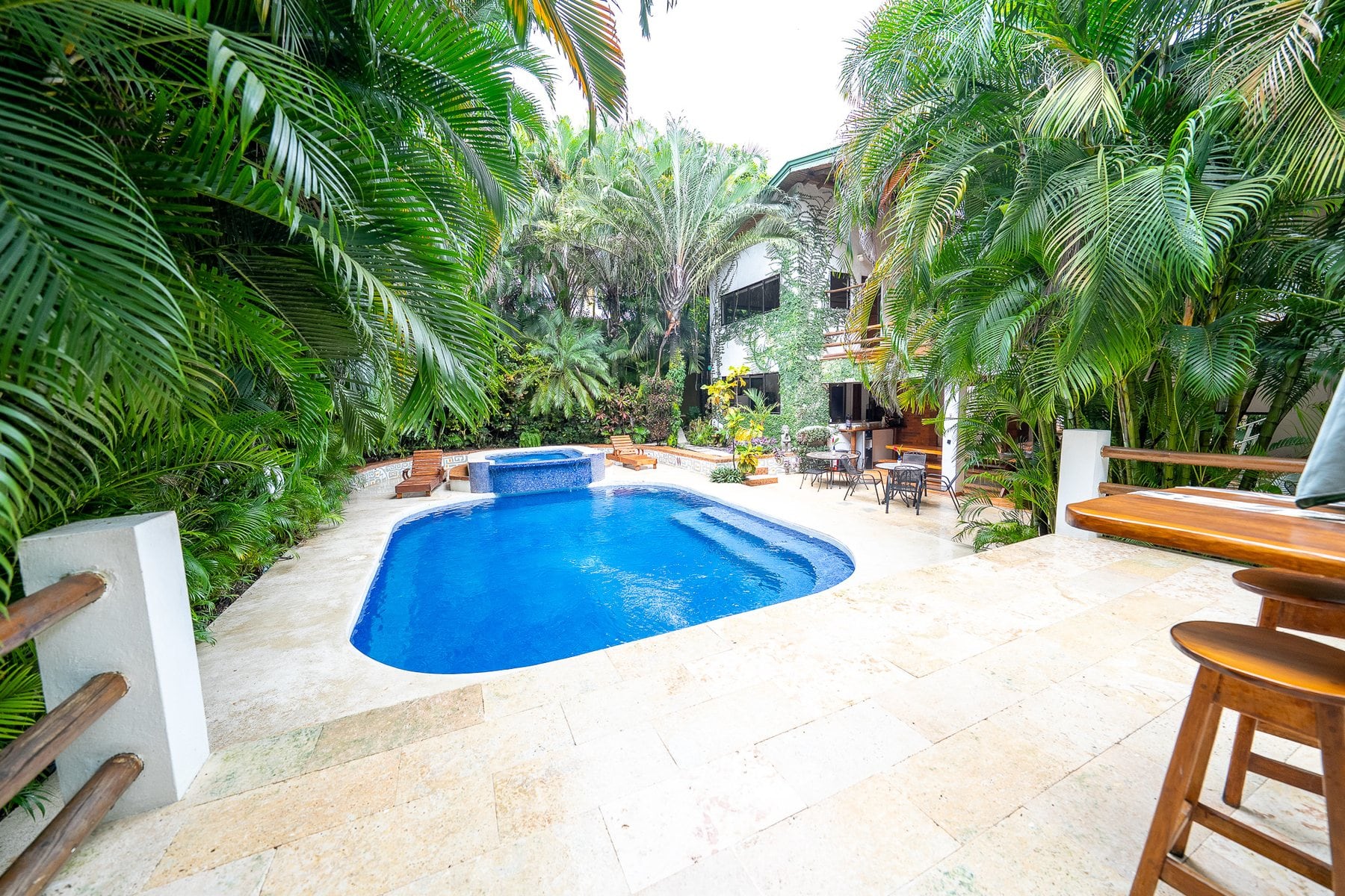 Dreamcatcher pool and gardens in daylight