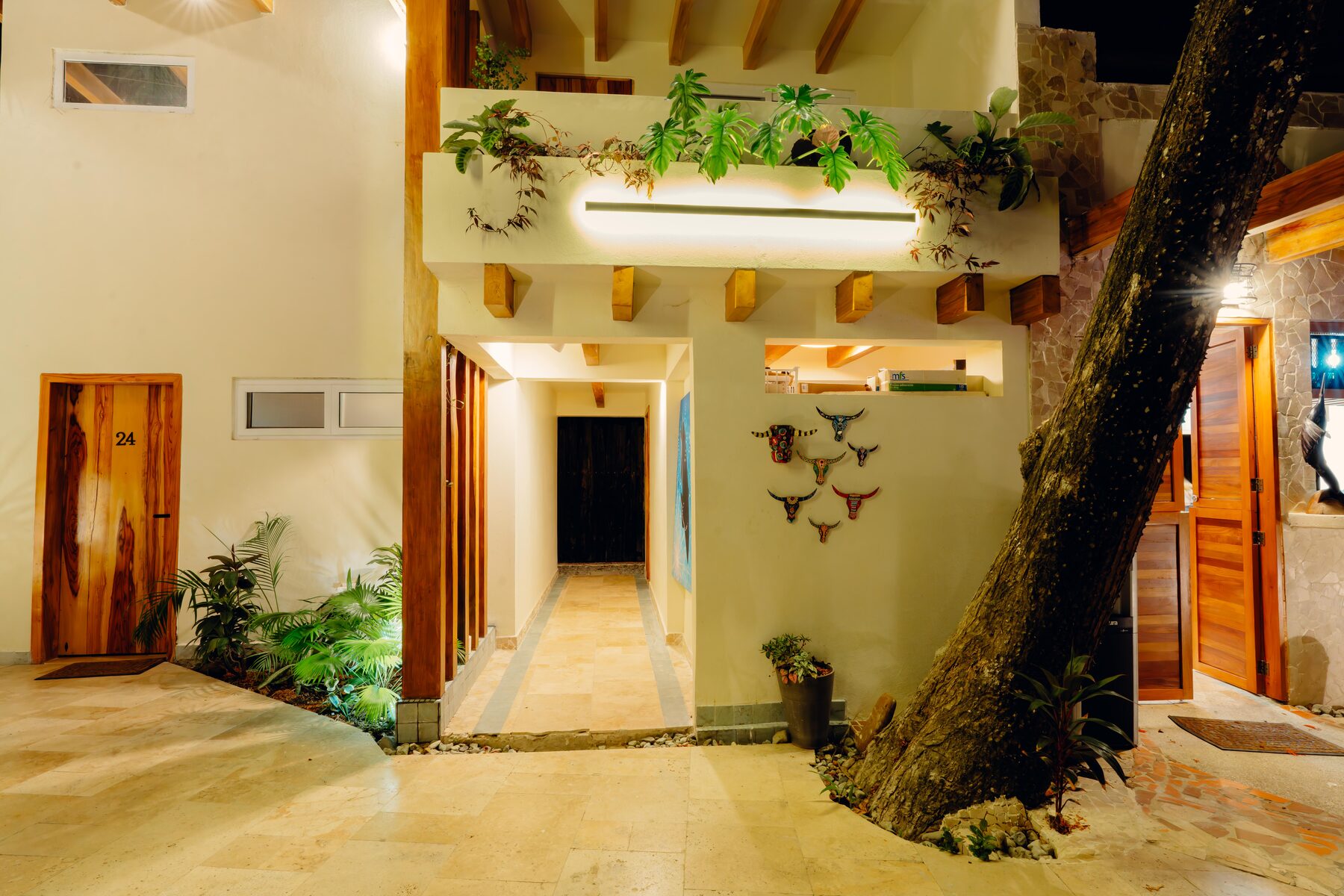 Entrada cálida de una habitación especial de Dreamcatcher Hotel
